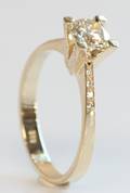 Brillantring, 0.78 ct.