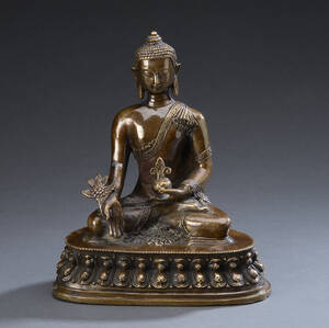 Buddhafigur af bronze, 2000-tallet.