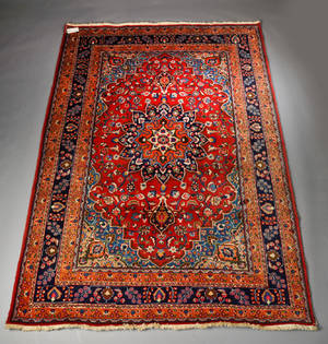 Persisk Mashad tæppe, 203x292 cm.