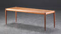Sofabord af teaktræ, dansk design 1960erne