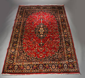 Persisk Mashad tæppe, 380x245 cm.