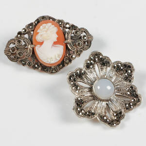 BROSCHER, 2st, silver