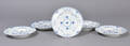 Royal Copenhagen  Kgl. P. Musselmalet Halvblonde. Seks middags tall., nr. 571 1. sort. 6