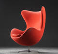 Arne Jacobsen. Lænestol Ægget, Hallingdal uld 