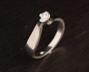 Toftegaard ring, Highlight bytteserie, 14 kt hvidguld