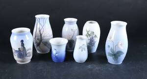 Samling BG samt Kgl P. porcelænvaser 7