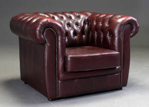 Lænestol i Chesterfield stil