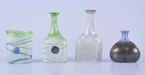 MINIATYRVASER, 4 st, glas, Bertil Vallien.