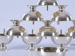 PUNSCHMUGGAR, 12 st, silver.