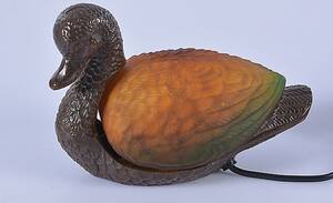 BORDSLAMPA, glasmetall.