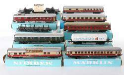 MÄRKLIN, VAGNAR TILL MODELLJÄRNVÄG, 10 ST