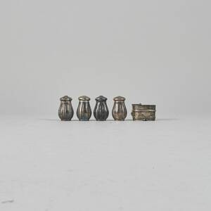 Salt-  pepparströare, 5 delar