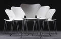 Arne Jacobsen 1902 - 1971. Sæt på seks stole, Syveren , model 3107 6