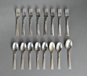 O.V. Mogensen Fontaine sølvbestik. København 1950 erne 16