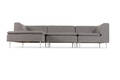 DAMM MODULSOFA betrukket med slidstærkt URBAN GREY møbelstof Denne vare er sat til omsalg under nyt varenummer 4130094