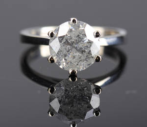 Diamant solitairering, ca. 3.16 ct
