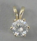 Solitairevedhæng. Ca. 0.35 ct