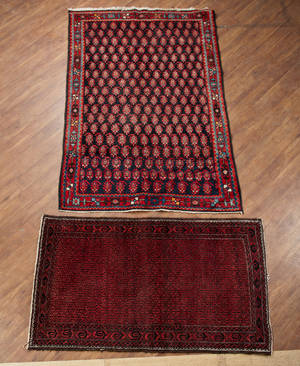 To tæpper. Beluch samt Hamadan. 2