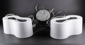 Vibia. Par pendler af mat opalglas 2 