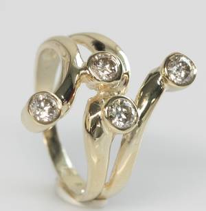 Brillantring ca. 0.65 ct