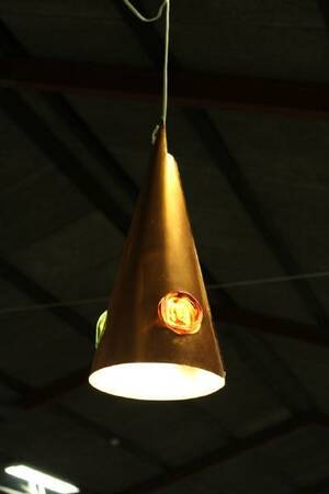 KOPPARTAKLAMPA H 42 CM