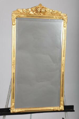 SPEGEL, 1900-TAL, ROKOKOSTIL, FÖRGYLLD, 92X47 CM