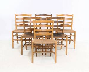 Kaare Klint. Seks Kirkestole  armstole af bøgetræ 6