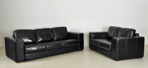 3-sits och 2-sits skinnsoffa 2