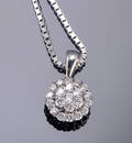Diamantvedhæng ca 0.46 ct.