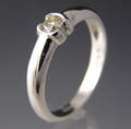Solitaire ring ca. 0.16 ct.