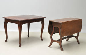 Par spiseborde i mahogni. 2