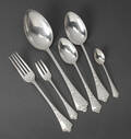 Frigast. Bestik af sølv, skønvirke 24