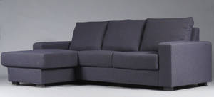 Dansk design. Hjørnesofa med chaiselong. 2