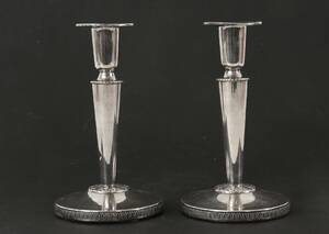 Ljusstakar ett par, silver, KEC, 1957