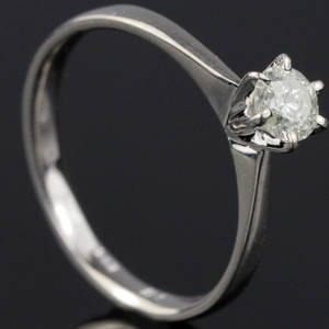 Solitaire ring ca. 0.36 ct.