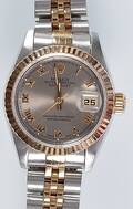 DAMARMBANDSUR, Rolex, Oyster Perpetual, guld och stål.