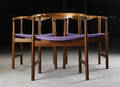 Hans J. Wegner 1914-2007. Sæt på tre armstole, teaktræ 3
