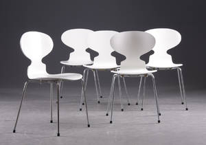 Arne Jacobsen 1902-1971. Fem stole, model 3101 5