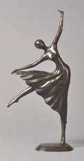 Dansende kvinde, bronce.
