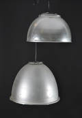 2 st. industritaklampor i aluminium 2