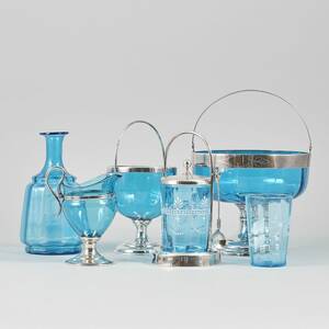 Glas, Blått