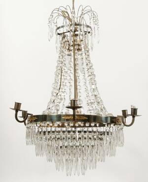 Ljuskrona för sex ljus, Gustaviansk-stil, 1900-talets början