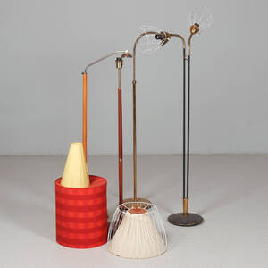 GOLVLAMPOR 4 st, 1900-talets andra del