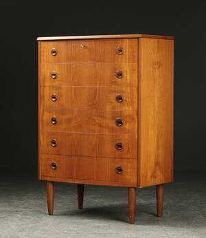 Kommode af teaktræ, dansk møbelproducent, 1960erne
