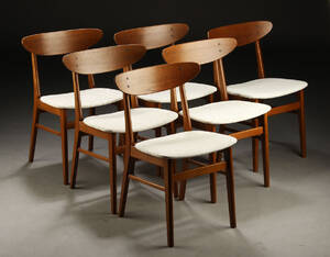 Dansk møbelproducent. Spisestole, 1960erne 6 Denne vare er sat til omsalg under nyt varenummer 4109850