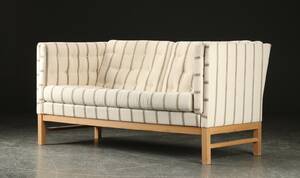 Erik Ole Jørgensen. To-pers. sofa, egetræ, model EJ-3152