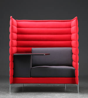 Erwan  Ronan Bouroullec for Vitra. Alcove fritstående højrygget sofa 