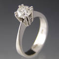 Solitaire ring ca. 0.72 ct.
