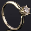 Solitaire ring ca. 0.65 ct.