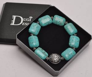 Dugi Design by G D, armbånd med turkisperler